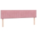 Cama box spring con colchón terciopelo rosa 200x210 cm