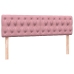 Cama box spring con colchón terciopelo rosa 160x210 cm