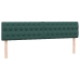 Cama box spring con colchón terciopelo verde oscuro 180x210 cm