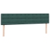 Cama box spring con colchón terciopelo verde oscuro 180x210 cm