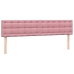 Cama box spring con colchón terciopelo rosa 200x210 cm