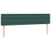 Cama box spring con colchón terciopelo verde oscuro 180x220 cm