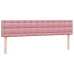 Cama box spring con colchón terciopelo rosa 200x220 cm