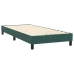 Cama box spring con colchón terciopelo verde oscuro 90x210 cm