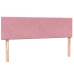 Cama box spring con colchón terciopelo rosa 160x210 cm