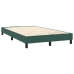 Cama box spring con colchón terciopelo verde oscuro 120x220 cm