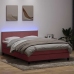 Cama box spring con colchón terciopelo rosa 160x220 cm