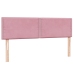 Cama box spring con colchón terciopelo rosa 140x220 cm