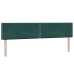 Cama box spring con colchón terciopelo verde oscuro 180x220 cm