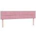 Cama box spring con colchón terciopelo rosa 200x210 cm