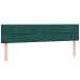 Cama box spring con colchón terciopelo verde oscuro 200x220 cm