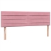 Cama box spring con colchón terciopelo rosa 160x210 cm