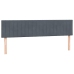 Cama box spring con colchón terciopelo gris oscuro 180x210 cm