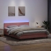 Cama box spring con colchón terciopelo rosa 180x210 cm