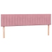 Cama box spring con colchón terciopelo rosa 180x210 cm