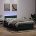 Cama box spring con colchón terciopelo verde oscuro 120x220 cm