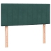 Cama box spring con colchón terciopelo verde oscuro 120x220 cm