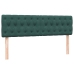 Cama box spring con colchón terciopelo verde oscuro 160x210 cm