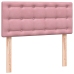 Cama box spring con colchón terciopelo rosa 80x210 cm