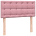 Cama box spring con colchón terciopelo rosa 90x210 cm