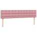 Cama box spring con colchón terciopelo rosa 180x210 cm