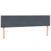 Cama box spring con colchones terciopelo gris oscuro 180x210 cm