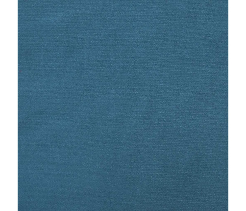 Cama box spring con colchón terciopelo azul oscuro 80x210 cm