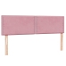 Cama box spring con colchón terciopelo rosa 140x210 cm