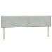 Cama box spring con colchones terciopelo gris claro 180x210 cm