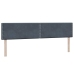 Cama box spring con colchones terciopelo gris oscuro 200x210 cm