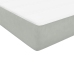 Cama box spring con colchones terciopelo gris claro 180x220 cm