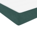 Cama box spring con colchones terciopelo verde oscuro 180x220cm