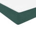 Cama box spring con colchones terciopelo verde oscuro 200x220cm