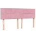 Cama box spring con colchón terciopelo rosa 160x210 cm