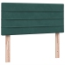 Cama box spring con colchón terciopelo verde oscuro 90x210 cm