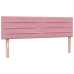 Cama box spring con colchón terciopelo rosa 160x210 cm