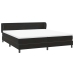 Cama box spring con colchones terciopelo negro 180x220 cm