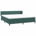 Cama box spring con colchones terciopelo verde oscuro 180x220cm