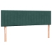 Cama box spring con colchón terciopelo verde oscuro 160x210 cm