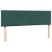 Cama box spring con colchón terciopelo verde oscuro 160x220 cm