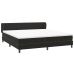 Cama box spring con colchones terciopelo negro 180x210 cm