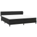 Cama box spring con colchones terciopelo negro 200x210 cm