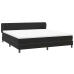 Cama box spring con colchones terciopelo negro 180x220 cm