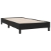 Cama box spring con colchón cuero sintético negro 90x210 cm