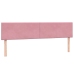 Cama box spring con colchón terciopelo rosa 200x220 cm