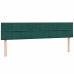 Cama box spring con colchón terciopelo verde oscuro 200x210 cm