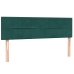 Cama box spring con colchón terciopelo verde oscuro 140x220 cm