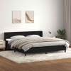 Cama box spring con colchón terciopelo negro 200x210 cm