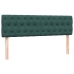 Cama box spring con colchón terciopelo verde oscuro 140x210 cm