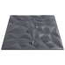 Paneles de pared 12 uds XPS amatista gris 50x50 cm 3 m²